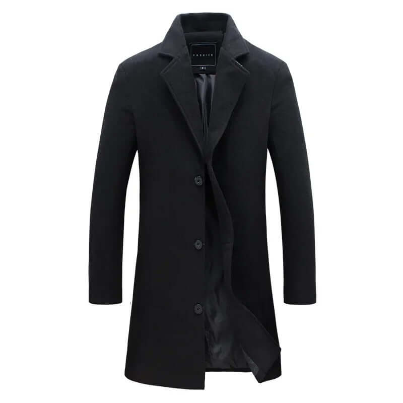 Long Slim Fit Business Coat för Män - Stil, Funktion och Komfort - Glowseva