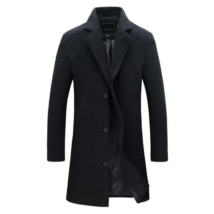 Long Slim Fit Business Coat för Män - Stil, Funktion och Komfort - Glowseva