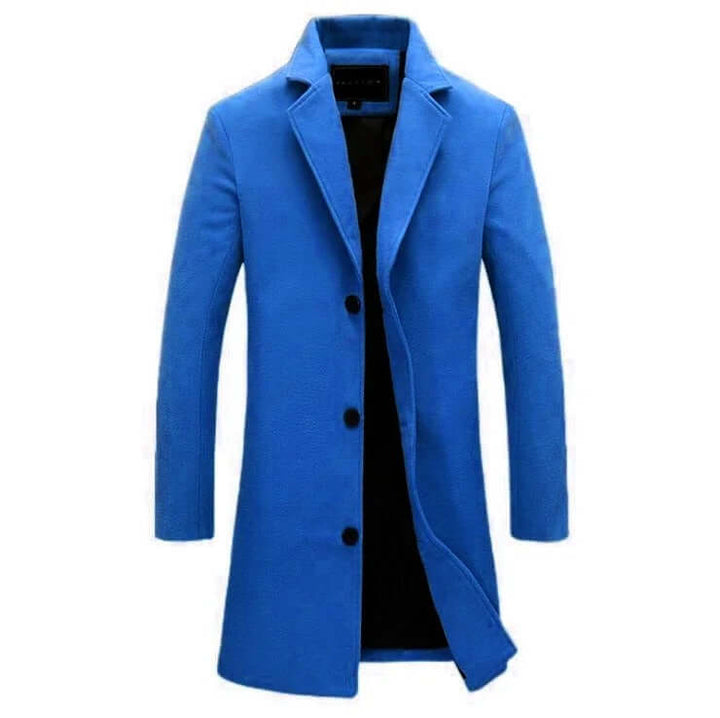 Long Slim Fit Business Coat för Män - Stil, Funktion och Komfort - Glowseva