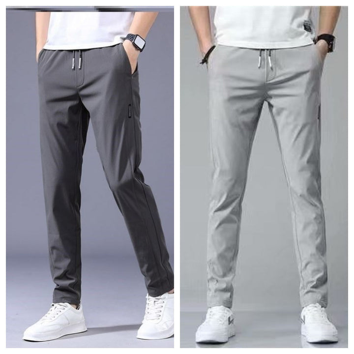 "Lösa rak sweatpants för män i koreansk stil, avslappnad passform, flerfärgade alternativ, idealiska för stil och komfort."
