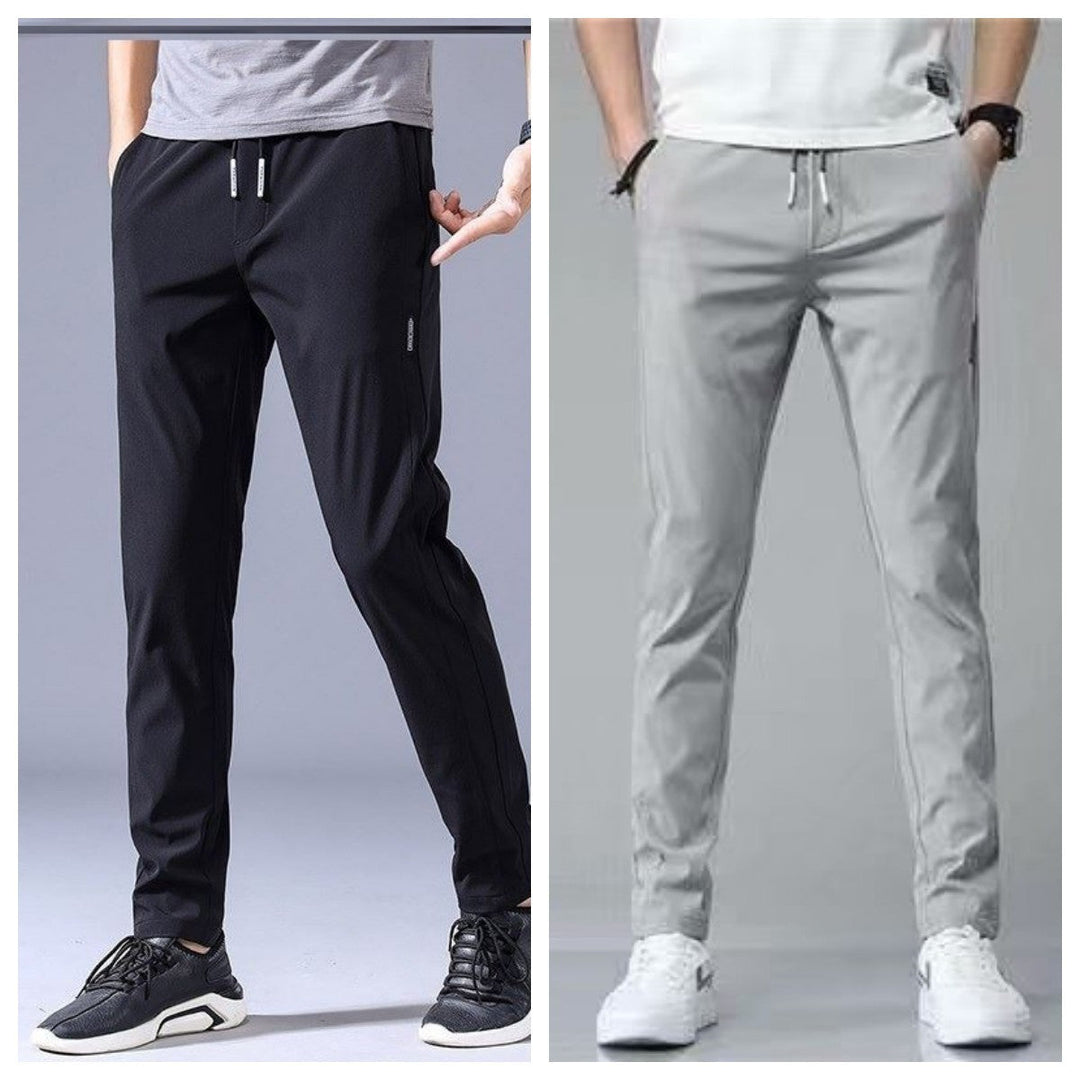 "Lösa rak sweatpants för män i koreansk stil, avslappnad passform, flerfärgade alternativ, idealiska för stil och komfort."