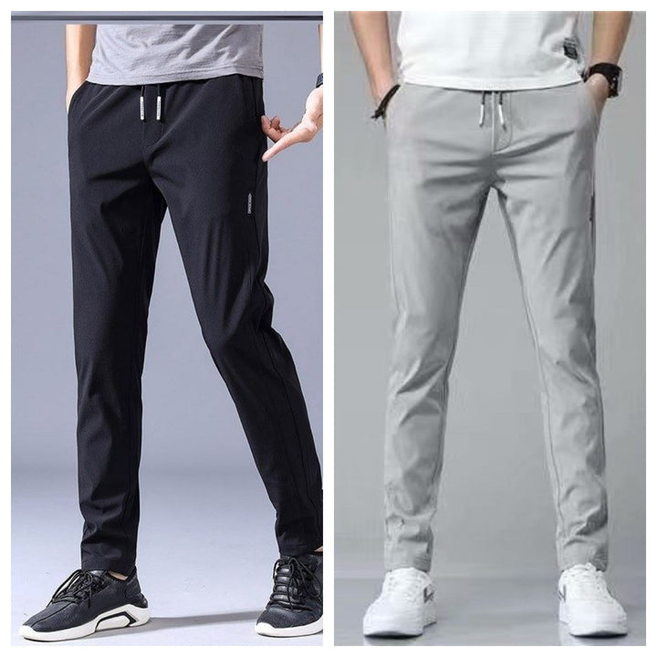 "Lösa rak sweatpants för män i koreansk stil, avslappnad passform, flerfärgade alternativ, idealiska för stil och komfort."