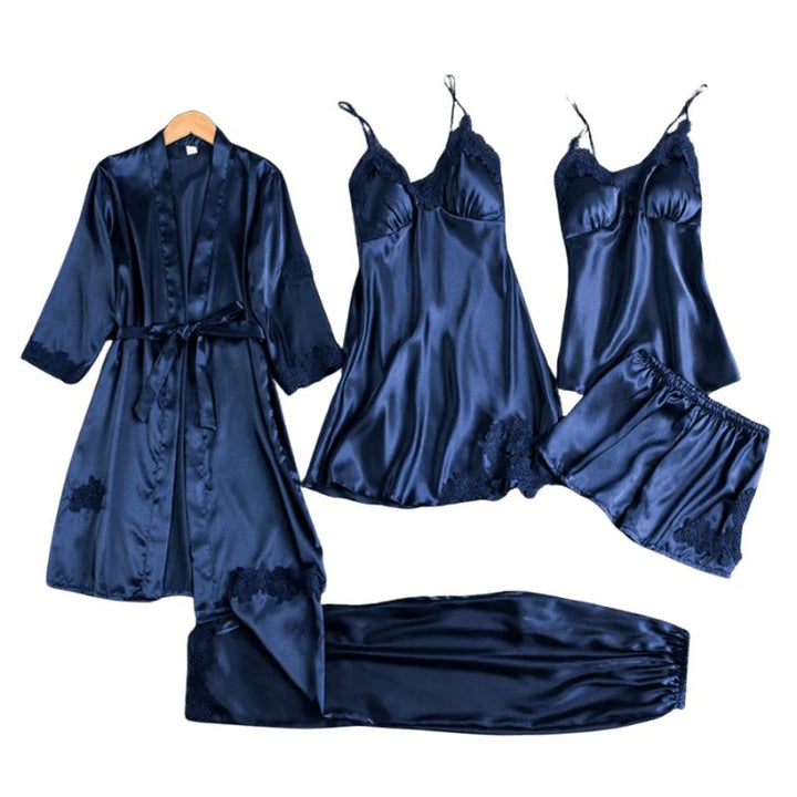 Lyxigt 5 - i - 1 satin nattklädesset - Glowseva