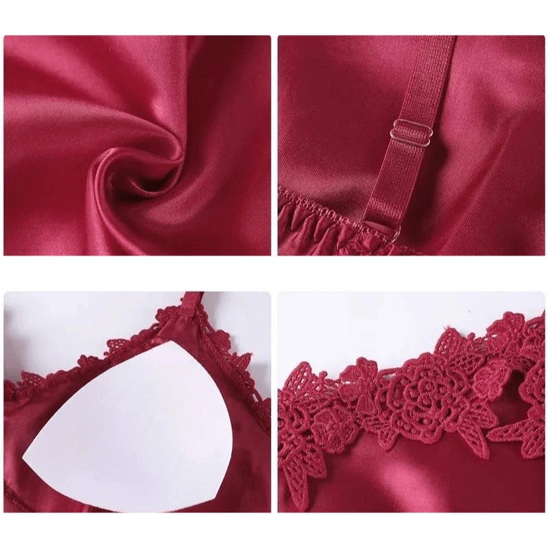 Lyxigt 5 - i - 1 satin nattklädesset - Glowseva