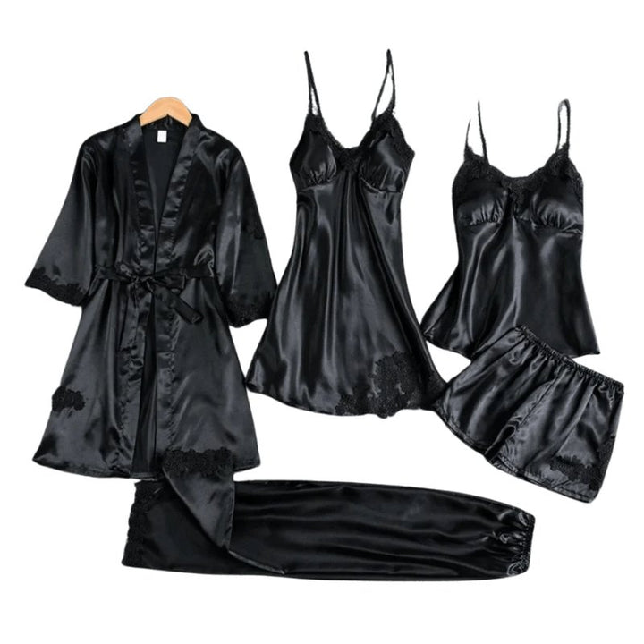 Lyxigt 5 - i - 1 satin nattklädesset - Glowseva