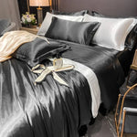 Satin svart