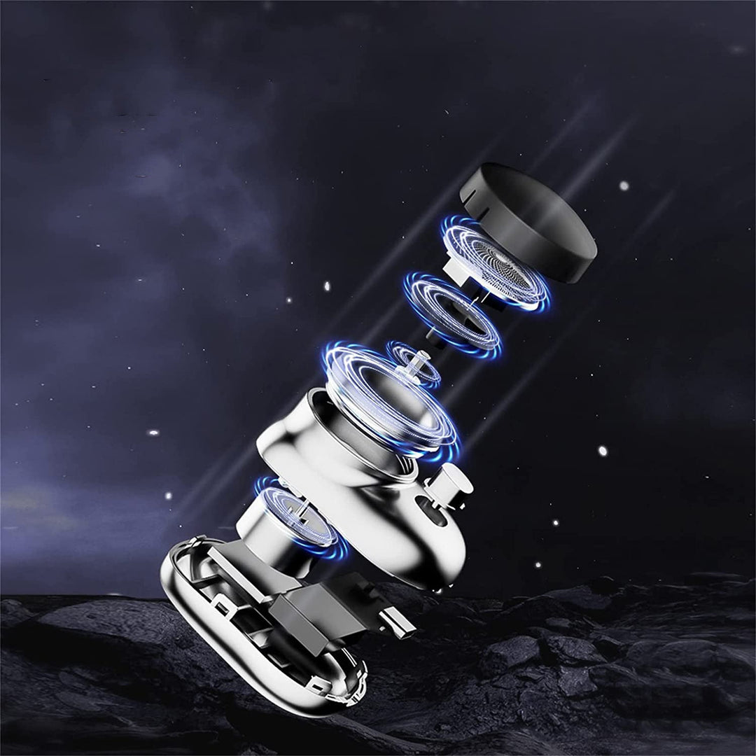 Högpresterande mini elektrisk rakapparat för herr, med funktion för både våt och torr användning.