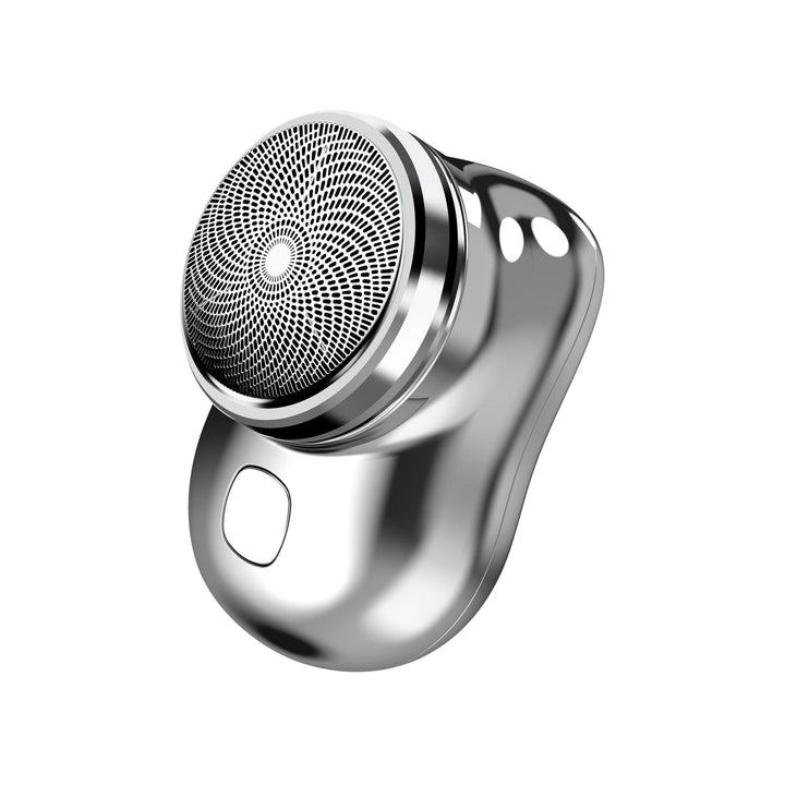 Vattentät elektrisk rakapparat för män, bärbar storlek, utmärkt för daglig ansiktsvård.