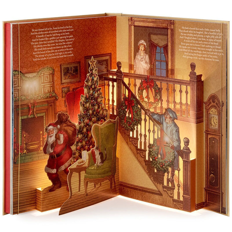 Magisk pop-up-bok med julmotiv, färgstarka illustrationer och interaktiva element för hela familjens nöje.