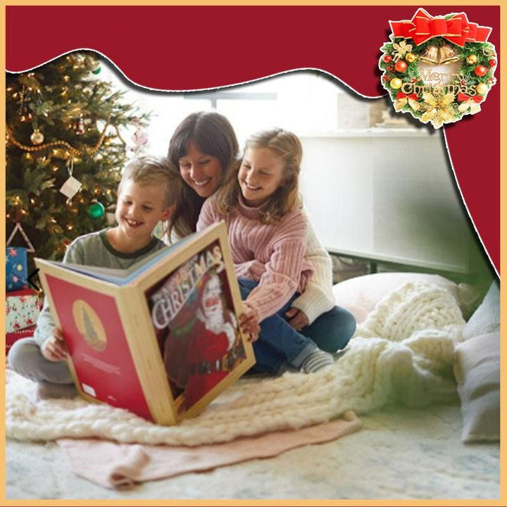 Magisk pop-up-bok med julmotiv, färgstarka illustrationer och interaktiva element för hela familjens nöje.