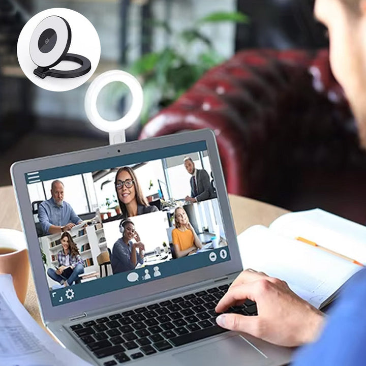 "Magnetisk selfiepinne med stativ, svart och vit, med teleskopisk design och 360° rotation för stabil och flexibel foto"