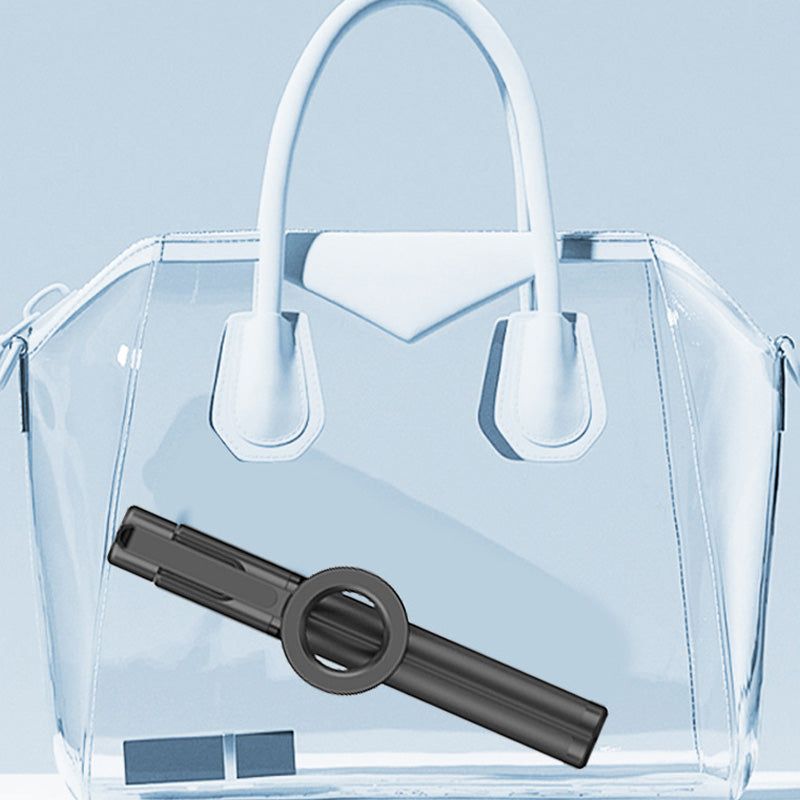 "Magnetisk selfiepinne med stativ, svart och vit, med teleskopisk design och 360° rotation för stabil och flexibel foto"