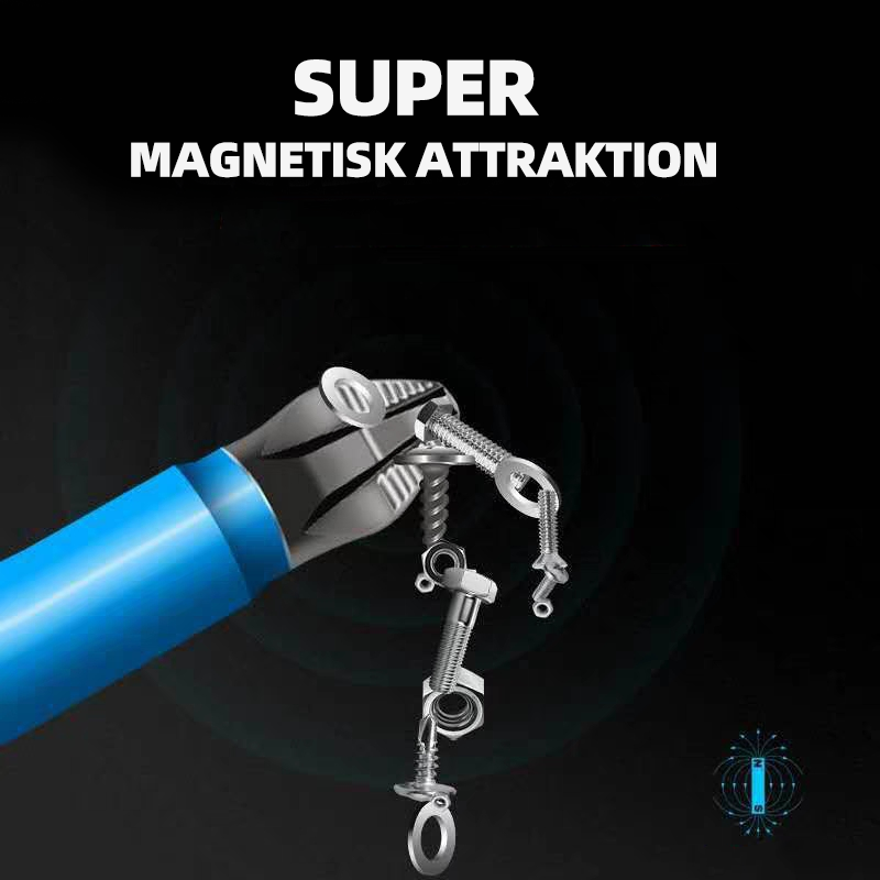 "Magnetiska skruvbits i S2 stål, silver och blå färg, med magnetiskt huvud för trä- och maskinreparationer, set om 7-21."