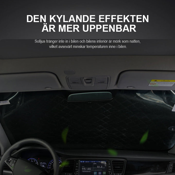 "Magnetiskt bilskydd silver, skyddar mot snö och frost, passar alla fordon, enkel installation, mått 150x105 cm."