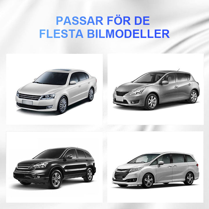 "Magnetiskt bilskydd silver, skyddar mot snö och frost, passar alla fordon, enkel installation, mått 150x105 cm."