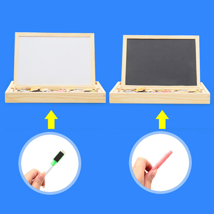 "Magnetiskt djurpussel ritbord för barn med målarverktyg och färgglada magneter, leksak för kreativ lek"