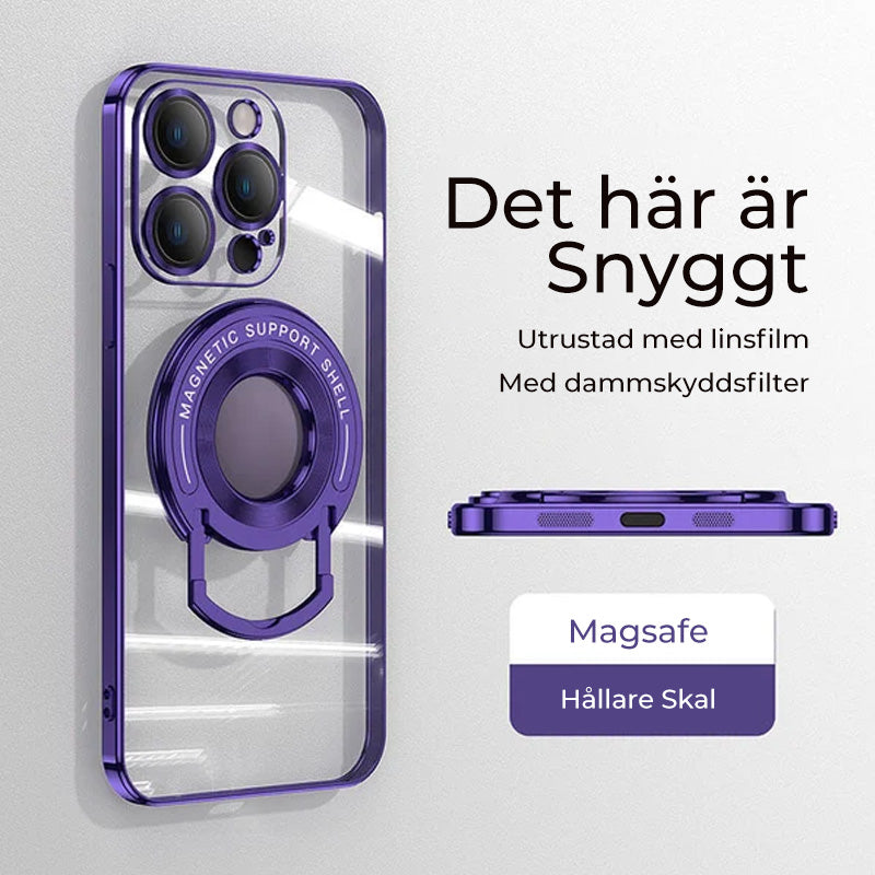 "Magnetiskt iPhone-skal med hållare, TPU-material, anti-gulning, flera färger, stilrent och funktionellt för daglig användnin