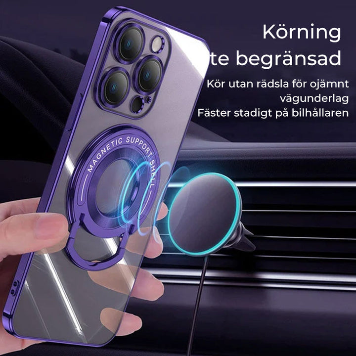 "Magnetiskt iPhone-skal med hållare, TPU-material, anti-gulning, flera färger, stilrent och funktionellt för daglig användnin