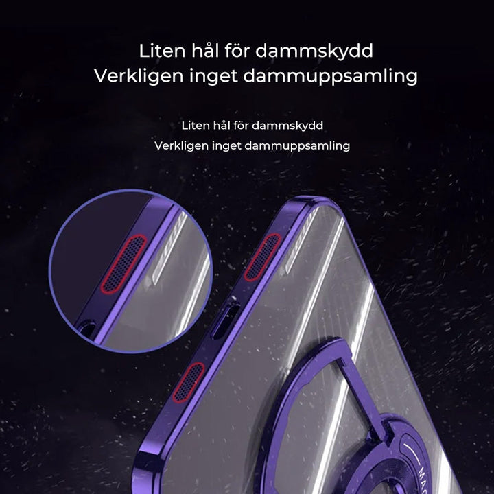 "Magnetiskt iPhone-skal med hållare, TPU-material, anti-gulning, flera färger, stilrent och funktionellt för daglig användnin
