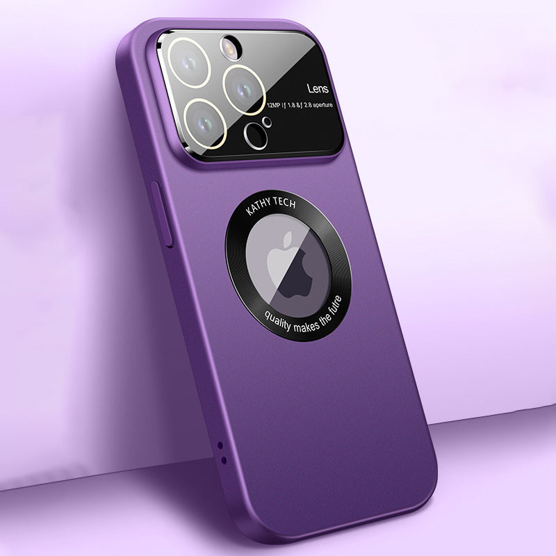 "Magnetiskt iPhonefodral med starkt skydd, 360-graders skydd, kristallklar design, laddstöd, dammtät funktion."