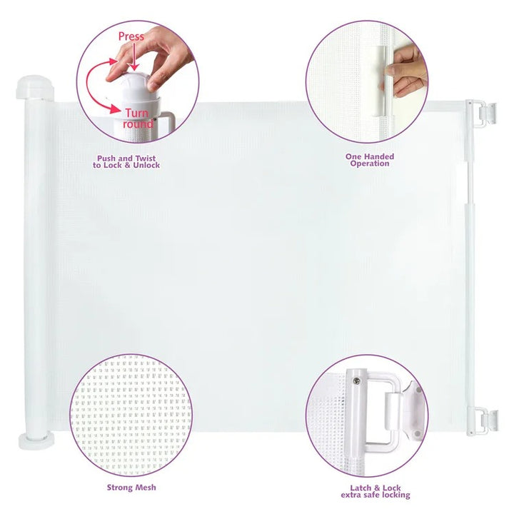 Utdragbar Säkerhetsgrind | Justerbar & Diskret Design