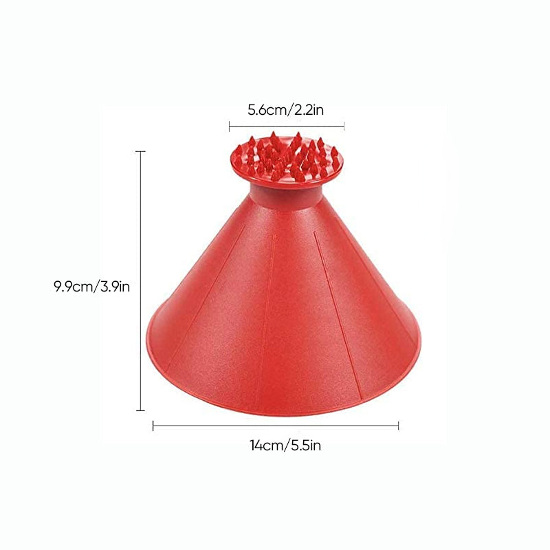 "Mångfärgad magisk isskrapa för bil, snabb och effektiv för isskrapning utan att skada ytor. Finns i olika färger."