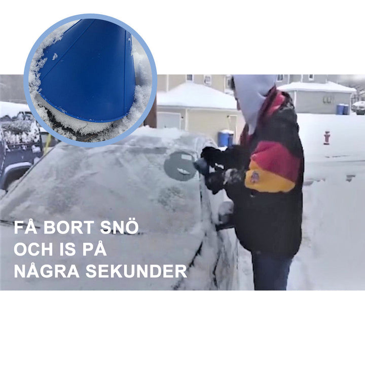 "Mångfärgad magisk isskrapa för bil, snabb och effektiv för isskrapning utan att skada ytor. Finns i olika färger."