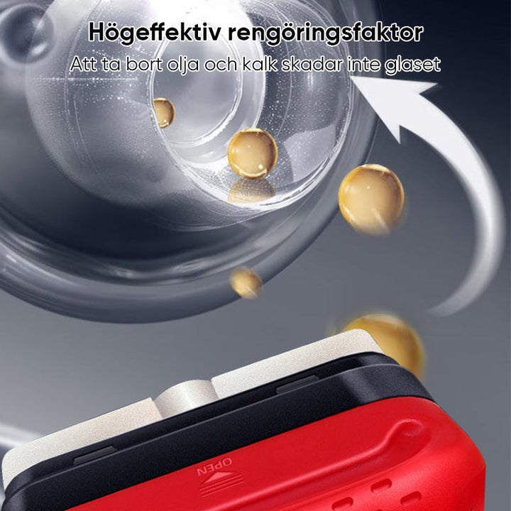 "Mångsidigt glasbeläggningsmedel för bilens vindrutor, ger hydrofobisk effekt, skyddar och förbättrar sikten vid regn."