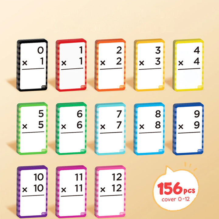 Matematiska flash-kort och pop fidget-diagram för barn med färgglada design. Interaktiv inlärning och taktil stimulans.