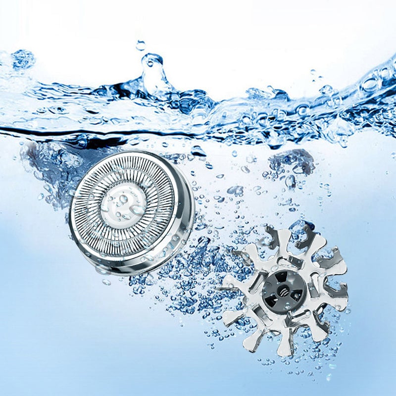 "Mini elektrisk rakapparat med smart digital display och kompakt design för effektiv herrrakning."