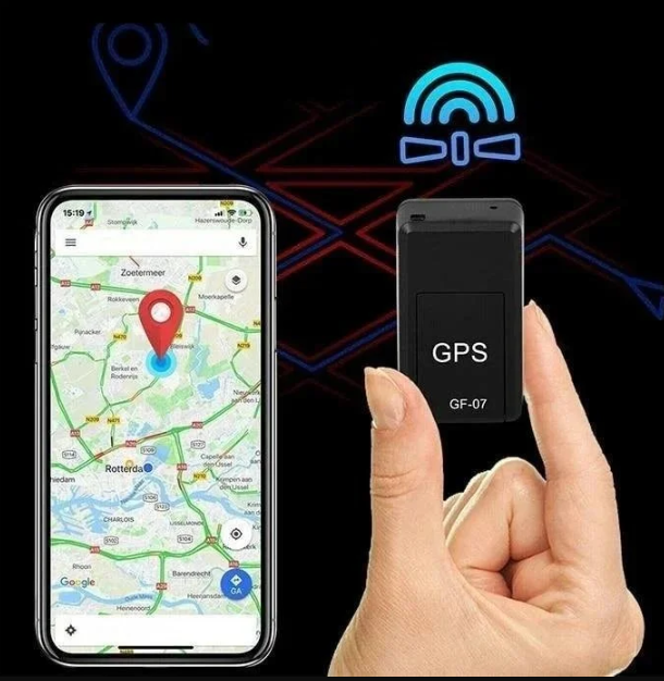 "Mini GPS-spårare, kompakt med stark magnetbas, diskret design för fordon och väskor, realtidsspårning."