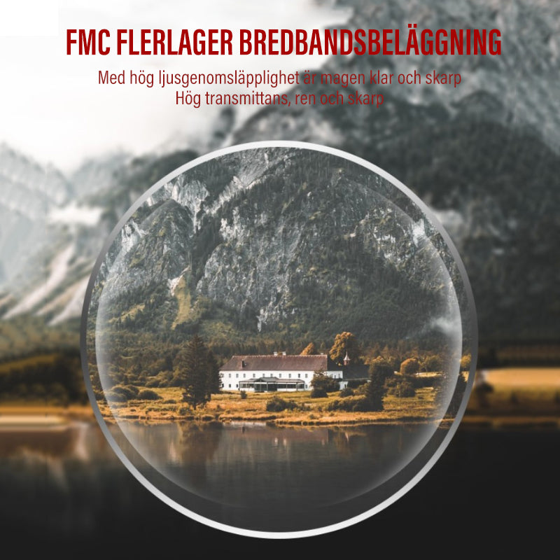 "Mini HD-kikare med hög förstoring, kompakt design och slitstark konstruktion för sport och fågelskådning."