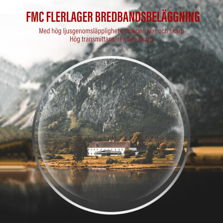 "Mini HD-kikare med hög förstoring, kompakt design och slitstark konstruktion för sport och fågelskådning."