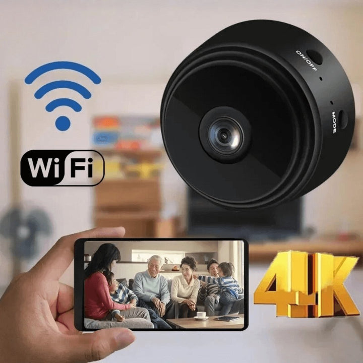 Mini WiFi - Kamera 1080P HD med Mörkerseende och Rörelsevarningar - Glowseva