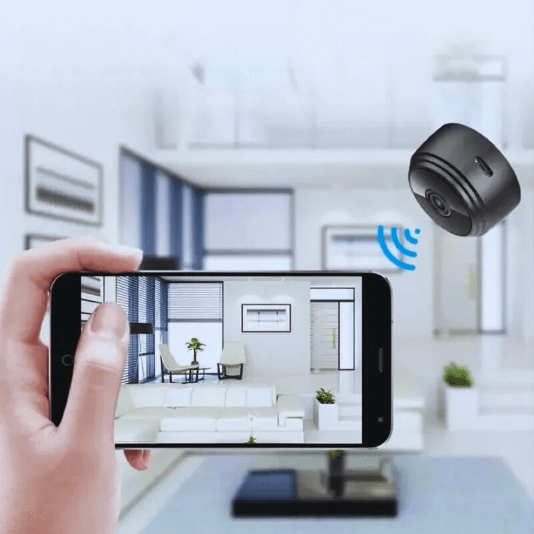 Mini WiFi - Kamera 1080P HD med Mörkerseende och Rörelsevarningar - Glowseva