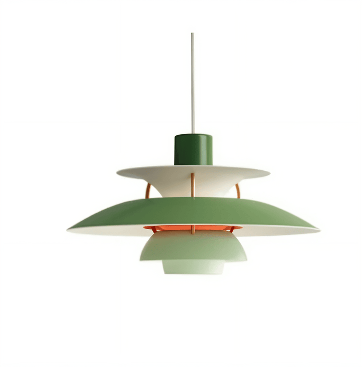 "Minimalistisk nordisk taklampa i metall, blått/grått, rund design, för elegant modern belysning i hemmet."