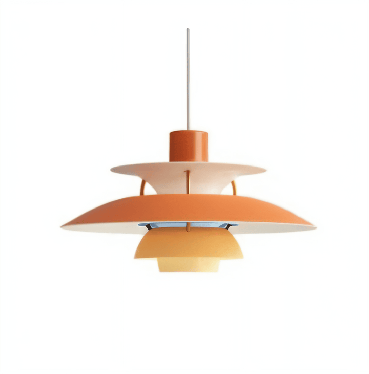 "Minimalistisk nordisk taklampa i metall, blått/grått, rund design, för elegant modern belysning i hemmet."
