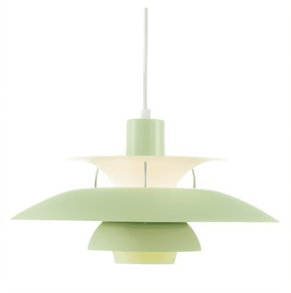 "Minimalistisk nordisk taklampa i metall, blått/grått, rund design, för elegant modern belysning i hemmet."
