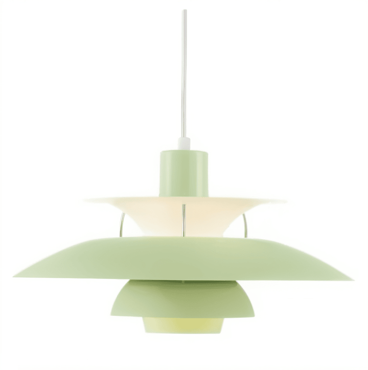 "Minimalistisk nordisk taklampa i metall, blått/grått, rund design, för elegant modern belysning i hemmet."