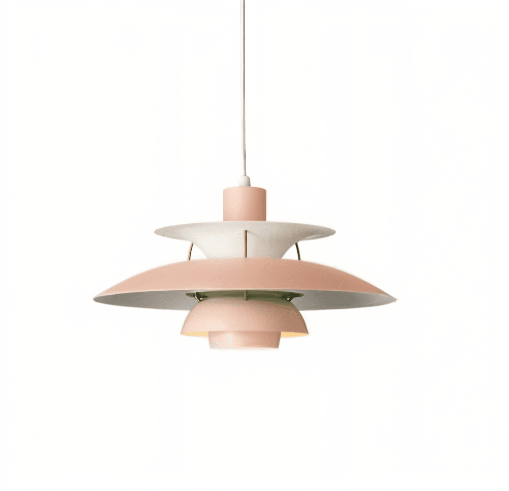 "Minimalistisk nordisk taklampa i metall, blått/grått, rund design, för elegant modern belysning i hemmet."