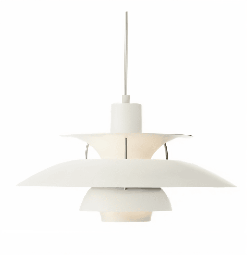 "Minimalistisk nordisk taklampa i metall, blått/grått, rund design, för elegant modern belysning i hemmet."
