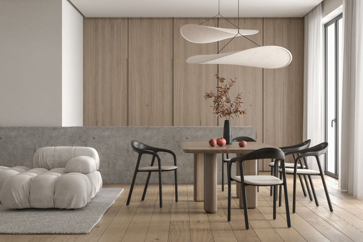 "Modern LED taklampa i molnform med justerbar längd, elegant belysning för hemmet, dimbar och tillverkad av hållbart material