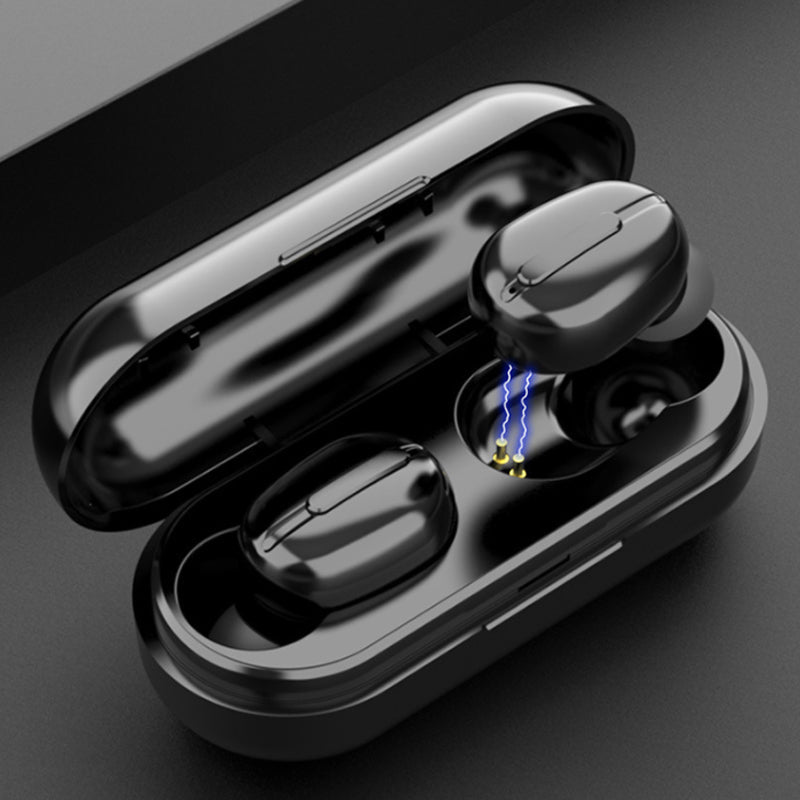 "Moderna trådlösa Bluetooth hörlurar för kvinnor och män, med översättning, i svart eller vitt för stil och frihet."