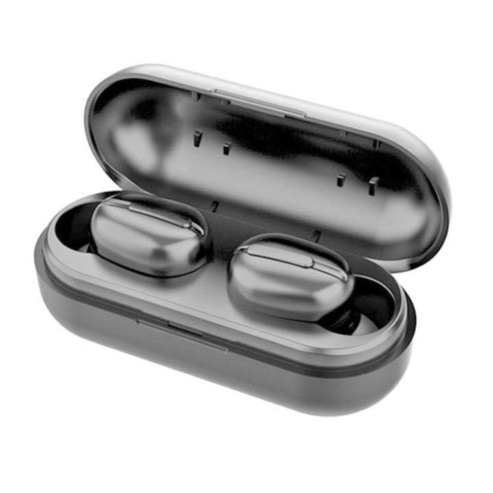 "Moderna trådlösa Bluetooth hörlurar för kvinnor och män, med översättning, i svart eller vitt för stil och frihet."