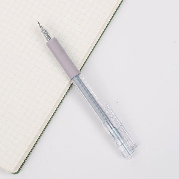 "Morandi färgad knivpenna med tecknat mönster, pennformad pappersskärare i plast, flera färgalternativ, 142mm lång."