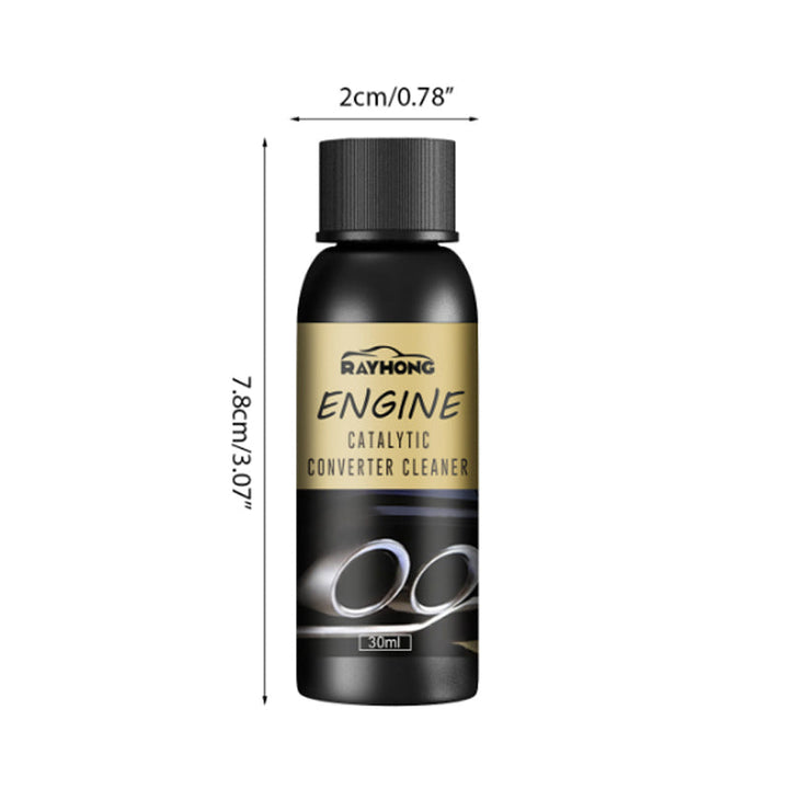 "Motor katalysatorrengöringsmedel för avlagringar, klar vätska i 30 ml flaska, förbättrar motorprestanda och minskar avgaser"