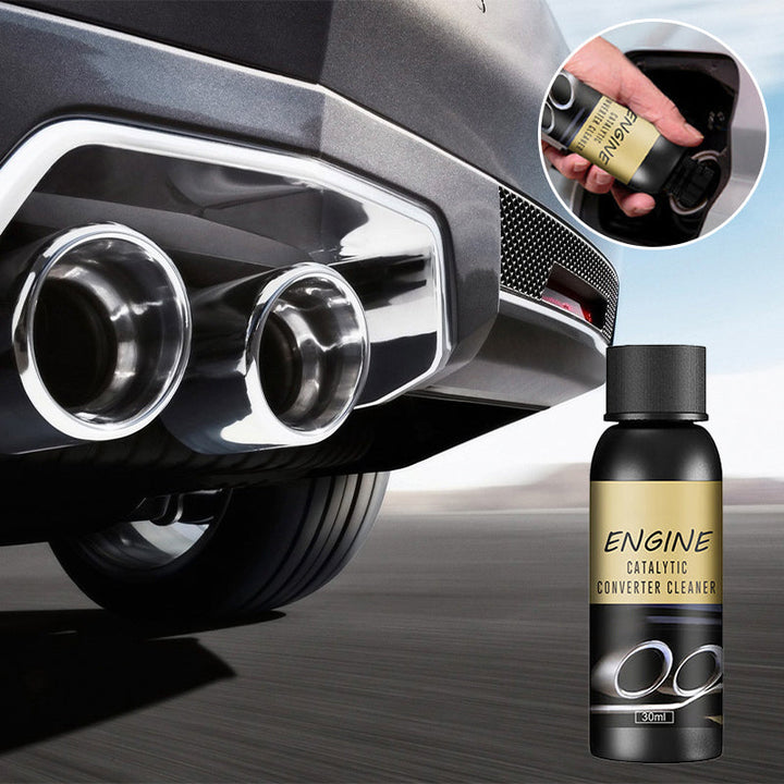 "Motor katalysatorrengöringsmedel för avlagringar, klar vätska i 30 ml flaska, förbättrar motorprestanda och minskar avgaser"