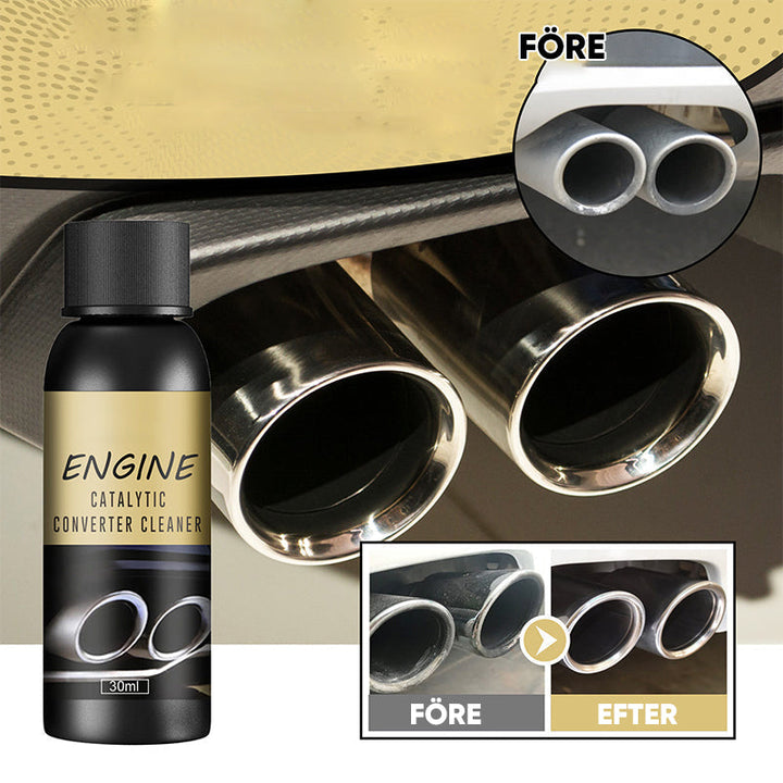 "Motor katalysatorrengöringsmedel för avlagringar, klar vätska i 30 ml flaska, förbättrar motorprestanda och minskar avgaser"