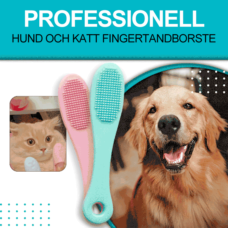 "Multifärgad silikon finger tandborste för hund och katt, mjuk, bekväm och giftfri, idealisk för daglig tandvård."