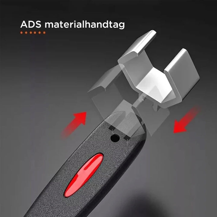 "Multifunktionell aluminium badrumsrörtång med ergonomiskt handtag och silverfärg, perfekt för VVS-arbeten."